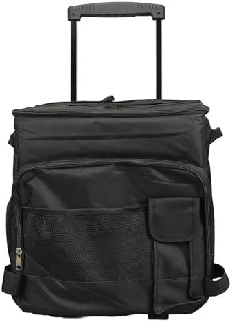 Rollkühler, 43 L, Auslaufsichere, Isolierte, Weiche Kühltasche mit Rollen, Tragbarer Eistruhe-Kühler für Strand, Picknick, Outdoor-Camping, Lebensmitteleinkauf