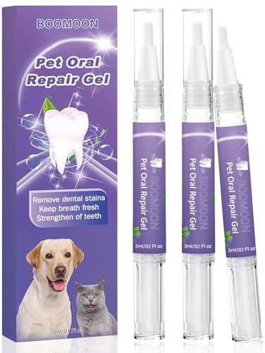 3 PCS Pet Oral Repair Gel,Haustier Zahnreinigungsstift Entlasten Mundgeruch | Pet Oral Repair Gel,BekäMpfen Sie Zahnstein Ohne ZäHneputzen Gel für Die Mundpflege Von Haustieren