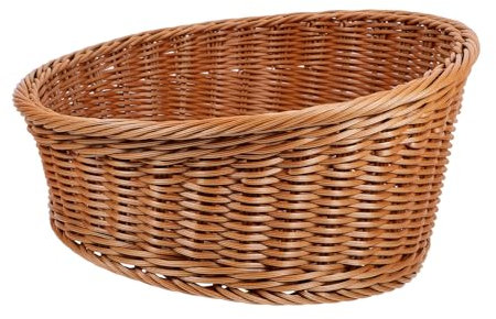 Cabilock Cesta Reutilizable Para Guardar Bocadillos y Frutas Tejida Mesa Del Comedor y Decoración Del Hogar