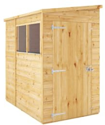 WALTONS | 6ft x 4ft Premium Shiplap Pent | Modular Wooden Garden Storage Shed | 6x4 | 1.8m x 1.2m | Tongue and Groove | Felt Included | 10 Year Guarantee