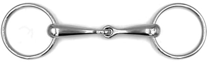 ES0109 ErgoBit Wassertrense Einfach Gebrochen Edelstahl 65/18mm, 12.5 cm | Equine Smile Ringtrense Anatomisch Maulfreundlich Ergonomisch Gebiss Pferd Pony Maulschonend Reitsport Trensengebiss Dick