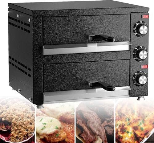 XSDAJSD Forno Elettrico per Pizza da banco, Macchina per Pizza Commerciale, Attrezzatura per la Cottura casalinga, per Hotel e ristoranti