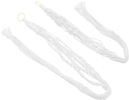 CIYODO 2 Piezas Colgador de Plantas de Macramé Soporte Colgante Macetas de Decoración Interior Jardín Chic