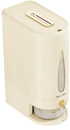 Distributeur de riz de 10 kg – Grandes boîtes de rangement pour céréales sèches avec tasse à mesurer | Distributeur de céréales | Hermétique pour la maison, la cuisine, le garde-manger, les grains de