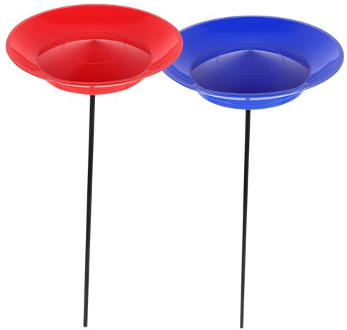 SUPVOX Juegos Habilidad Adultos con Platos Giratorios y Palos de Malabarismo de Plástico para Espectáculos en Grupo y Actuaciones de Circo, 2 Sets Multifuncionales