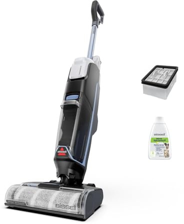 BISSELL CrossWave Edge Cordless, sladdlös våt-/torrdammsugare, effektiv städning efter husdjur, våtdammsugare med ZeroGap-teknik, textiltvätt, för flera slags ytor, 4326N