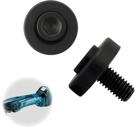 2Pcs M6x18 Hex Socket Screw & Outer Flange 265674-6 Compatible with Makita Multitool Models DTM50 TM3000C BTM40 BTM50 Lock Screw Bolt Outer Flange Black