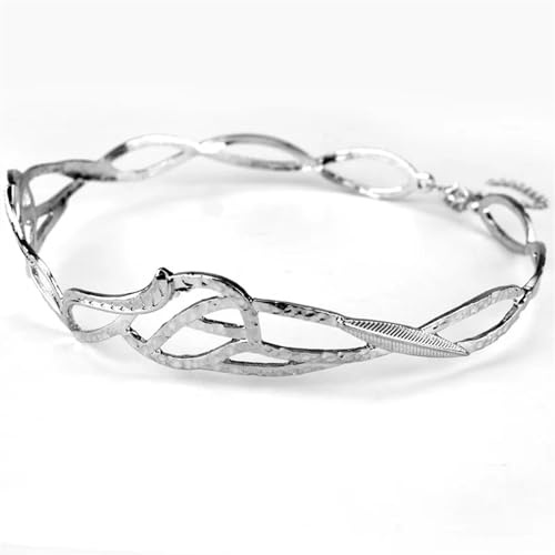 HYFEUOKF Vintage Elven King The Elf Elven Corona Traje Accesorio Accesorios for el cabello Joyería(Ancient sliver)