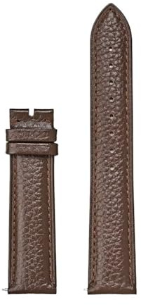 yangfangmei Läderrem 12 13 14 15 16 17 18 19 20 21 22 23 24mm Universal Quick Release Kvinnor Män Business Watch Band Armband(Brown no buckle,17mm)
