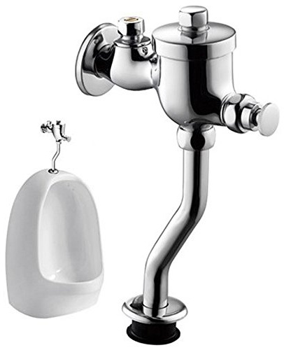 Button Type Bath Flushing Toilet Time-lapse Brass Urinal Flush Valve