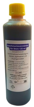 Mostfein 125ml Süßstoff aus Fruchtauszügen – für 25–125 L Wein Geschmacksverbesserer für Hauswein, Cider & Met – ohne Nachgärung