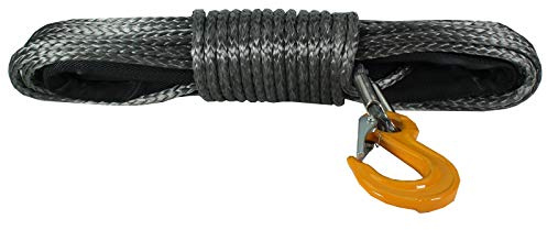 Warrior Black Edition Synthetic Winch Rope Line 8mm x 30m with 6100kg MBL