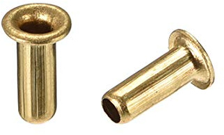 sourcing map Hollow Rivet,3mm x 8mm Through Hole Copper Hollow Rivets Grommets Double-Sided Circuit Board PCB 200Pcs