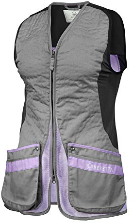 Beretta Women's Silver Pigeon Evo Range Hunting Vest, Gray/Lavender, Medium