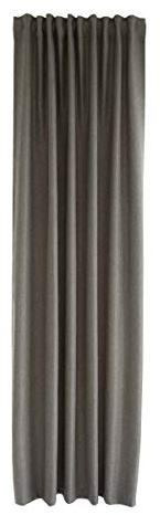 Homing blickdichter Vorhang Uni Gardine Taupe einfarbig abdunkelnd weich Akustik Gardine Wohnzimmer Schlafzimmer Kinderzimmer Dekostoff (1Stück) 245 x 140 cm (HxB), 140 x 245 cm