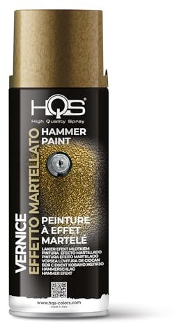 HQS Bomboletta di Vernice Spray 400ml Effetto Martellato (Bronzo)