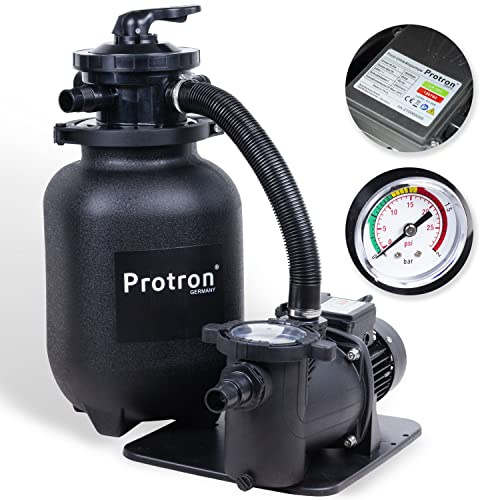 Protron SF-8300 7-Wege-Ventil Pool Sandfilteranlage ECO 300W - 8000L/h