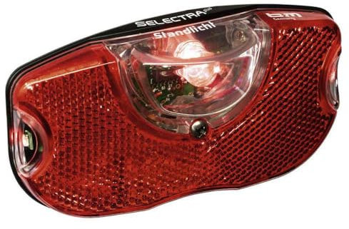 Busch & Müller Unisex – Erwachsene Selectra Plus 320 ALK LED-Gepäckträgerrücklicht, Schwarz, Einheitsgröße