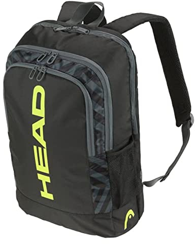 HEAD Base Backpack Tennisrucksack, schwarz/gelb, 17L