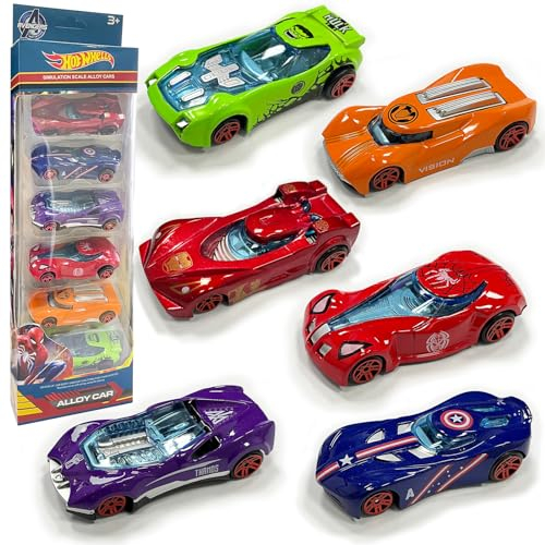 WKxinxuan Auto Spielzeug, Cars Spielzeug, 6PCS Cars Hot Spielzeugauto Kinder Mini Auto, für Kleinkinder Mädchen Jungen