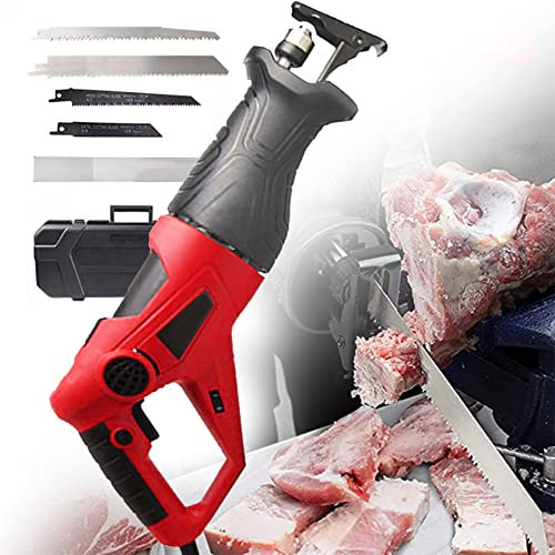 YEHOZZ Máquina De Sierra para Carne Y Huesos, 900w/1300wsierra De Carnicero Eléctrica De Mano, Cortadora De Carne De Sierra Manual Eléctrica para Restaurante Cortar Carne De Pezuña De Cerdo,900W