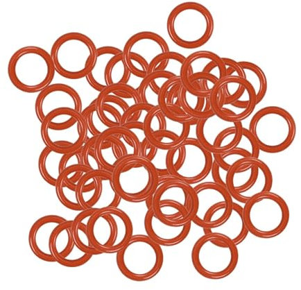 Quincaillerie 50 pièces joints toriques en caoutchouc de Silicone joint torique en Silicone joints toriques d'étanchéité rondelle joint d'étanchéité Machine Kit de joint résistant à l'huile Rondelle d