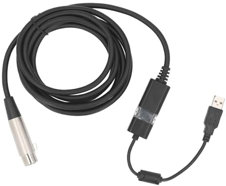 Zunate USB auf XLR Buchse, 3 poliges Kabel 10 Fuß XLR Buchse auf USB Mikrofon Link Konverterkabel USB Stecker auf XLR Buchse Mikrofon Link Konverterkabel Studio Audiokabel