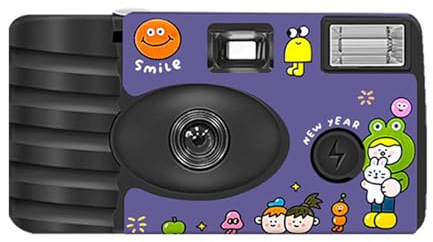 Classica macchina fotografica usa e getta con obiettivo fisso di messa a fuoco 27 pellicola istantanea per avventura casual principiante amichevole punto e fotocamera a pellicola vintage