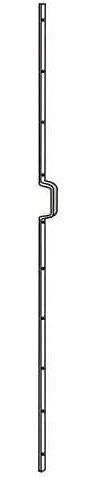 Ironmongery Solutions® London & Birmingham Door Reinforcement Bar – 1981 mm Stainless Steel Anti-Ram Security Bar (1981x16x5 mm / 30x97 mm)