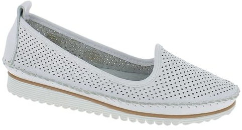 Andrea Conti Damen Slipper Leder Klassische Form mit luftigen Löchern 0021714