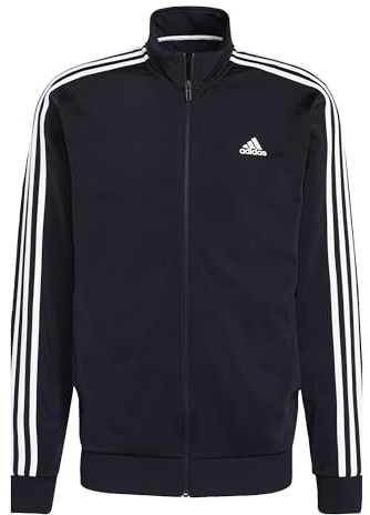 adidas Herren Essentials Warm-Up 3-Stripes Track Jacket, Legend Ink/White, M