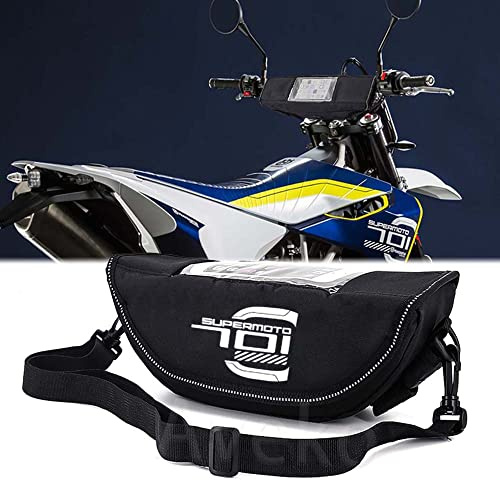 Générique Aveko für 701 Supermoto und Enduro Aufbewahrungstasche für Motorradlenker, Reisetasche, staubdicht und wasserdicht
