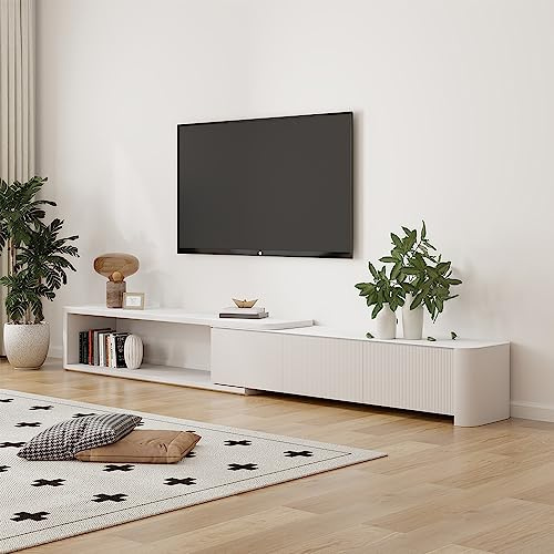 POVISON TV Schrank Modernes ausklappbares TV-Möbel 200cm mit 3 Schubladen.