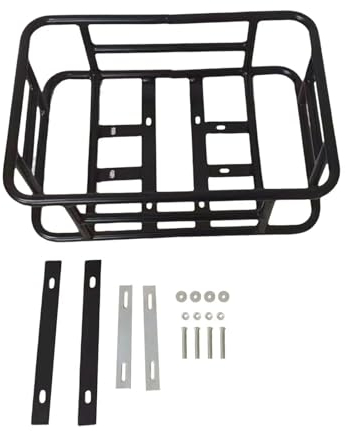 KANGYEBAIHUODIAN Metall Front Lenker Fahrrad Korb Hinten Fahrrad Korb Packtaschen Tragen Regendicht Bike Cargo Rack Fit for Mountain Road Bikes