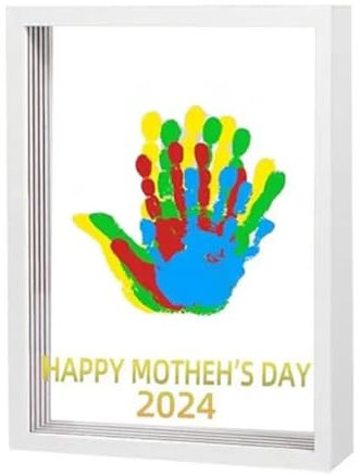 Osmond Set mit Hand- und Fußabdrücken für Kleinkinder, handgefertigtes Bilderrahmen-Set, kreativer Erinnerungsrahmen für Kinderzimmer