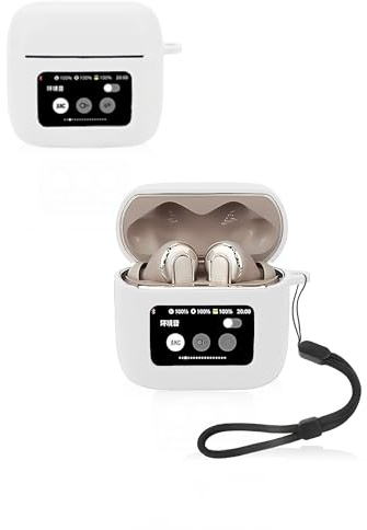 Protective cover for JBL Tour Pro 3 Earbuds,Soft Silicone Case with Waterproof, Shockproof & Scratch-resistant,ideal for Daily Protection,White