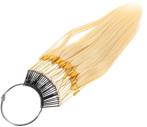 Hemobllo Nuancier Cheveux Naturels 30 Échantillons pour Test Coloration Kit Coiffure Professionnel Palette Teintes et Pinces