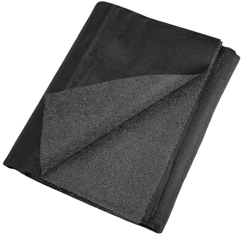 Stryk fleece för förstärkning, 100 x 300 cm strykfleece, 50 g/m² strykinlägg svart, inlägg för strykning, fleecetyg för sömnad, brodering, quiltning, förstärkning av kläder, hantverk