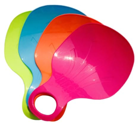 SMELEYOU Schneeschlittenbrett Gras Sandabstürze Schlittenbrett mit Griff für Erwachsene Kinder zufällige Farbe 4pcs
