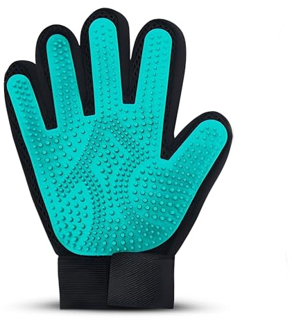 Petandzy Pet Hair Removal Glove for Dogs & Cats – Dog Grooming Gloves for Shedding, Pet Hair Remover Glove – Pet Grooming Gloves, Cat Grooming Gloves & Cat Brush Glove – Dog Bath and Washing Gloves