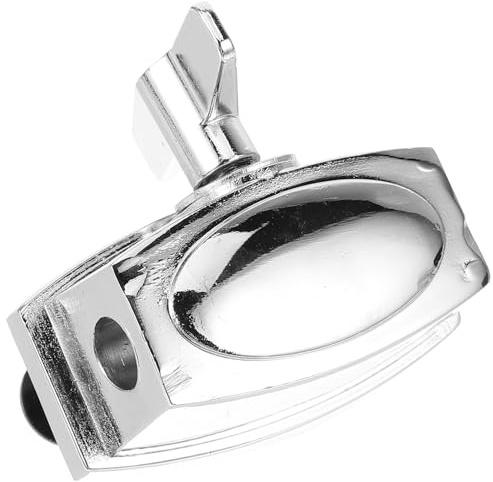 PAMINGONO Soporte de Montaje Ajuste Preciso en Aleación Plata Accesorios de Batería y Diseño Removible para Patas de Tom de Suelo para Uso Musical
