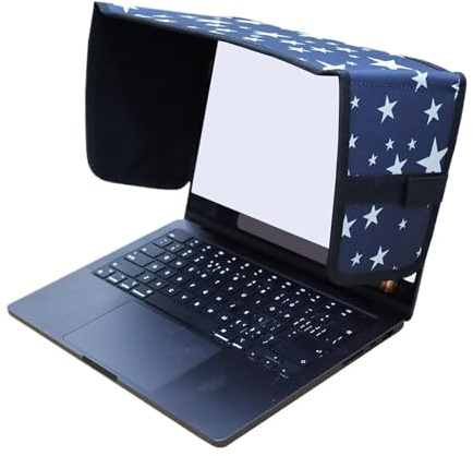 Anti Glare Laptop Shade - Heat Resistant Sun Protection Hood for Outdoor Use | Portable Work Accessory with Cafes, Camping, Balcony, Travel for Terrace, Students, Professionals, and Home
