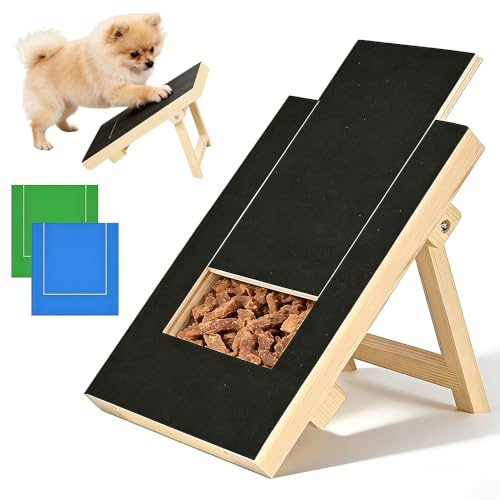HOVCEH Tiragraffi per cani con scatola per snack, per la cura degli artigli del cane, senza stress, alternativa al tagliaunghie per cani