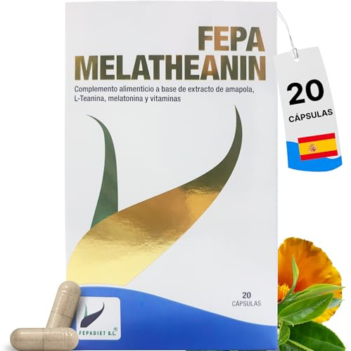 FEPA MELATHEANIN 20 Cápsulas Pack de 3 - con Melatonina, Amapola de California y Vitaminas B1 y B6 – Complemento Alimenticio para Apoyo Nutricional del Sueño y el Sistema Nervioso – Fepadiet