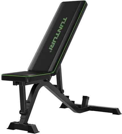Tunturi UB40 Verstellbare Hantelbank/Trainingsbank/Schrägbank/Utility Bench
