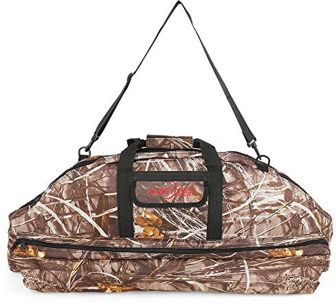 SHARROW Compoundbogen Tasche Bogentasche Canvas Tragbare Bogenkoffer 95cm 115cm Große Kapazität Compound Bogen Tasche Jagdtasche Tragetasche (Camo, 115cm /45.3 inch)