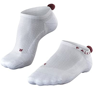 FALKE Damen Golfsocken GO2 Pompom W In Baumwolle Funktionsmaterial antiblasen 1 Paar, Weiß White 2008, 39-40