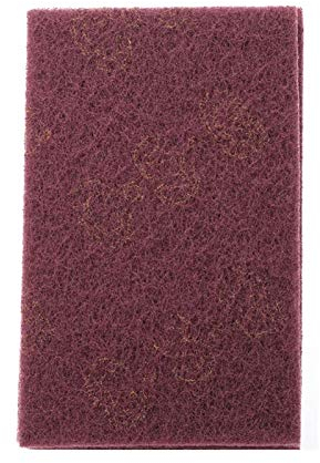 Scouring Pads,Kitchen Abrasive Scouring Pad,Professional Industrial Abrasive Sponge Scourer Pads,for griddles,Dishes, car Washing(Red)