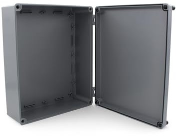 DJC Supply Co. Weather & Dust Proof PS Plastic Junction Conduit Box (1, 12 x 8 x 4)