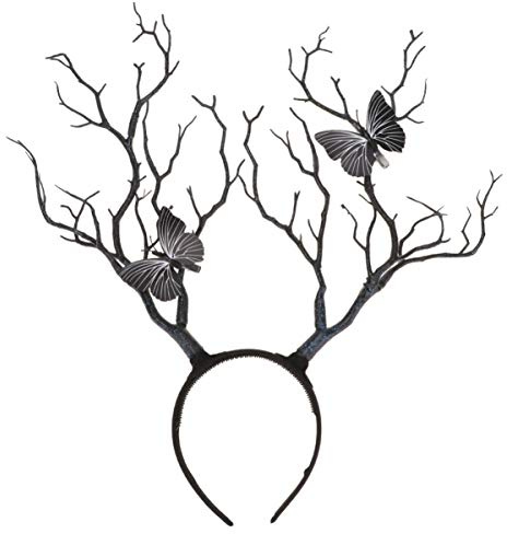 Beaupretty Halloween Stirnband Geweih Haarreif Mit Baumzweigen Für Kostüm Kopfschmuck Foto Requisiten Damen Mädchen Festliches Accessoire